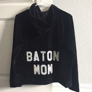 Kenerly Kreations Baton Mom Velvet Hooded Jacket